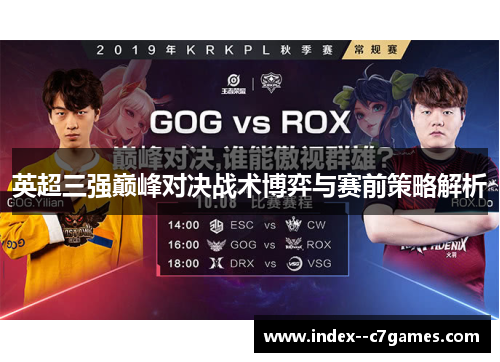 英超三强巅峰对决战术博弈与赛前策略解析